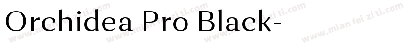 Orchidea Pro Black字体转换
